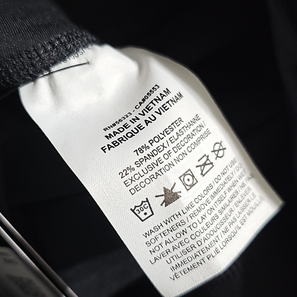 Nike Black Capri Tights Size XXS New - Picture 5 of 6